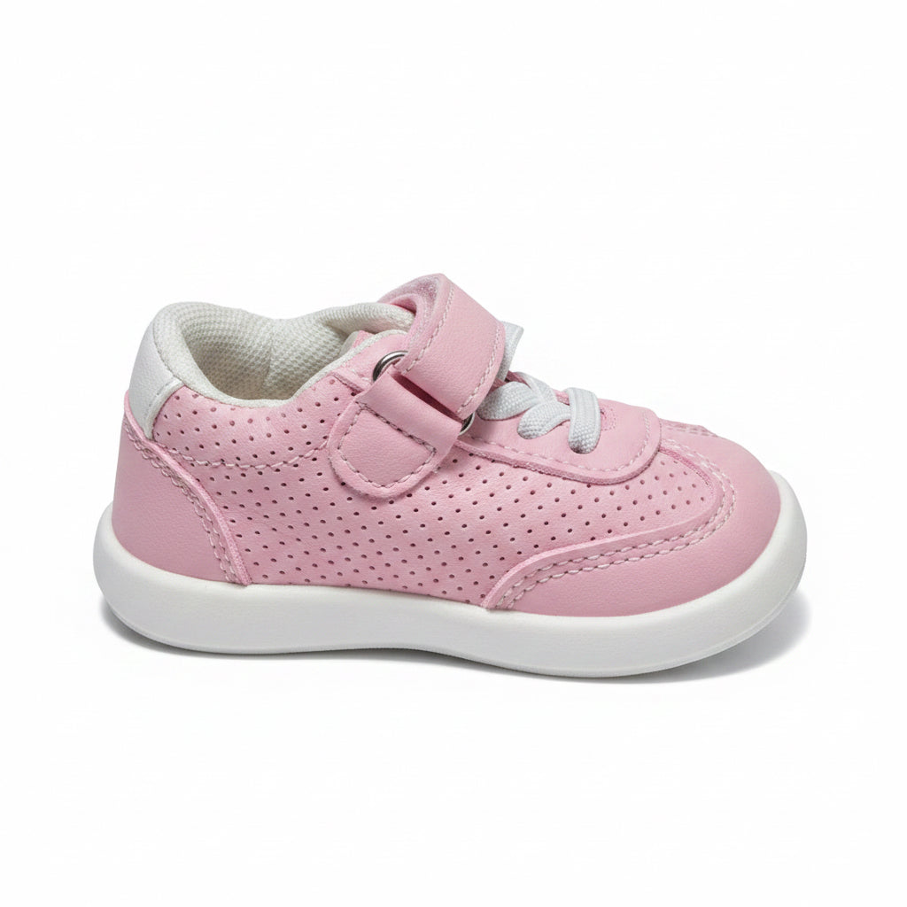 Бебешки обувки за прохождане – стилни сникърси Clibee Pink
