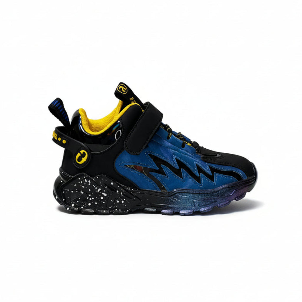 стилен кец за момче в синьо и черно на Apawwa в велкро