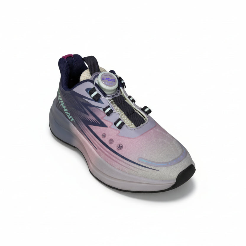 маратонки за момиче с boa система апава лилаво и розово преден изглед