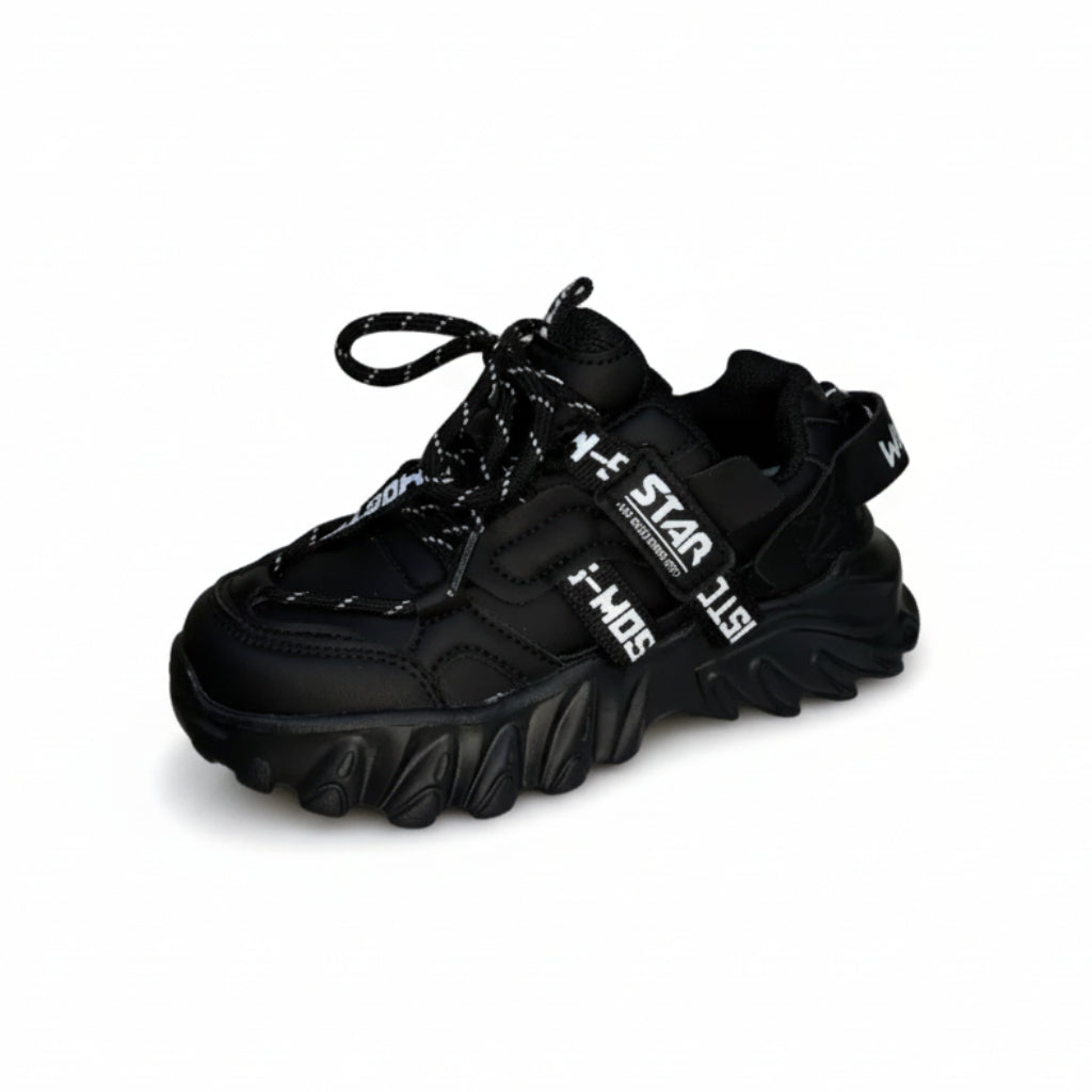 черни стилни маратонки за момиче 32-37